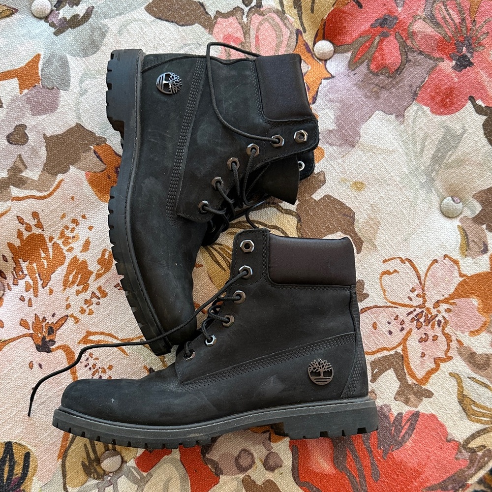 Timberland Women's Black Lace Up Boots